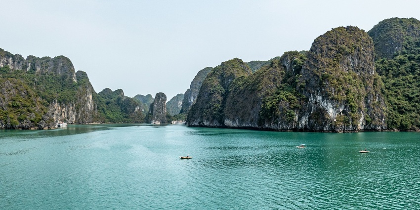 An image of the Ha Long Bay, one of the best places to visit in Vietnam in July.