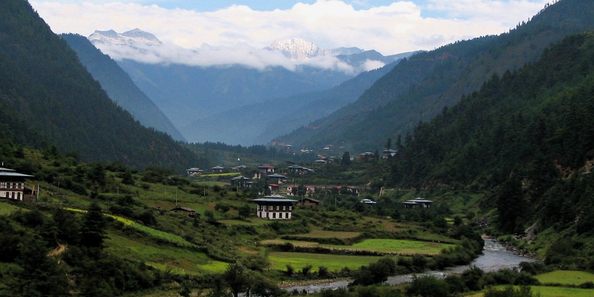 The best camp in Bhutan is at Haa Valley, which is surrounded by lush green forests and peaceful landscapes.