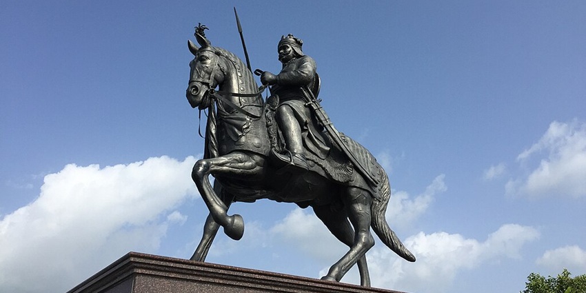 View of the iconic Maharana pratap statue at Haldighati