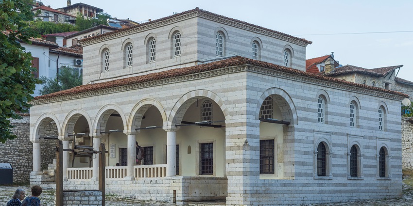 The Halveti Tekke (Teqeja e Helvetive), a Cultural Monument, a tourist destination.