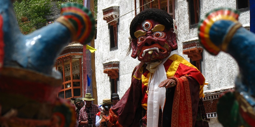 Hemis Festival where people dressed in amazing costumes to celebrate their culture and heritage