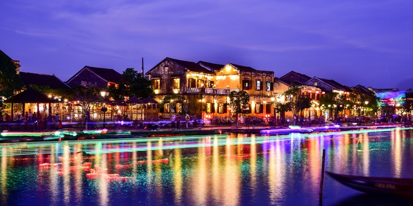 A view of the ancient town of Hoi An, one of the best places to visit in Vietnam in May.