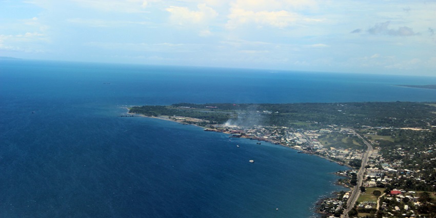 Honiara, with roads passing through the greenery, is one of the best places to visit on the Solomon islands