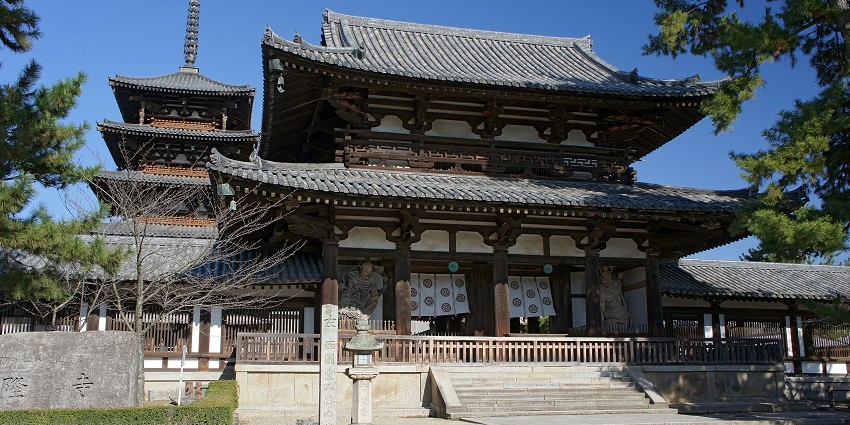 One of Japan’s oldest wooden temples, showcasing ancient Buddhist art and architecture among the best Japanese monasteries.