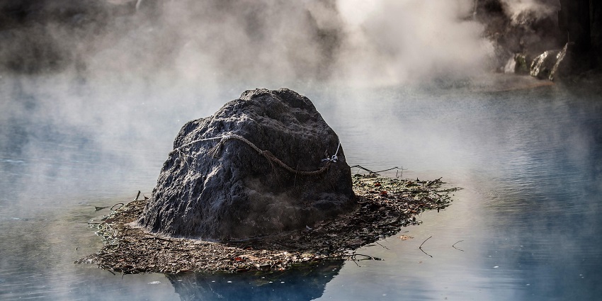 The natural hot springs of Dhur, nestled in the mountains, offer a relaxing retreat for trekkers on Bhutan treks.