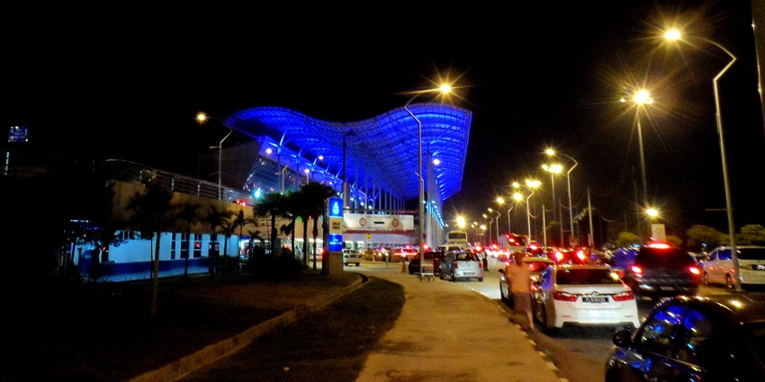 Image for the Penang international airport during the night time in Malaysia