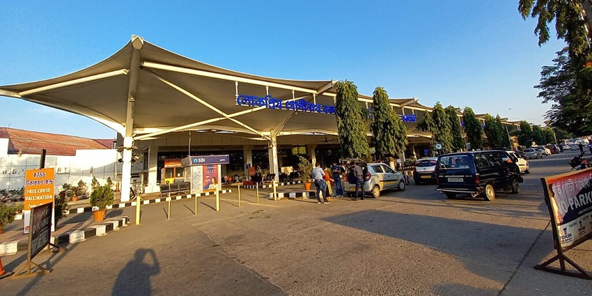 An entrance to the Guwahati International Airport from where Bogamati can be reached
