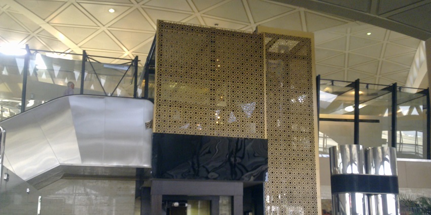 An image of the King Khalid International Airport, that is connected to major global hubs.