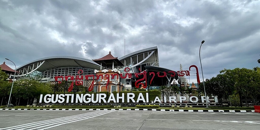 Image of Ngurah Rai International Airport (Denpasar), about 30 km away from the temple