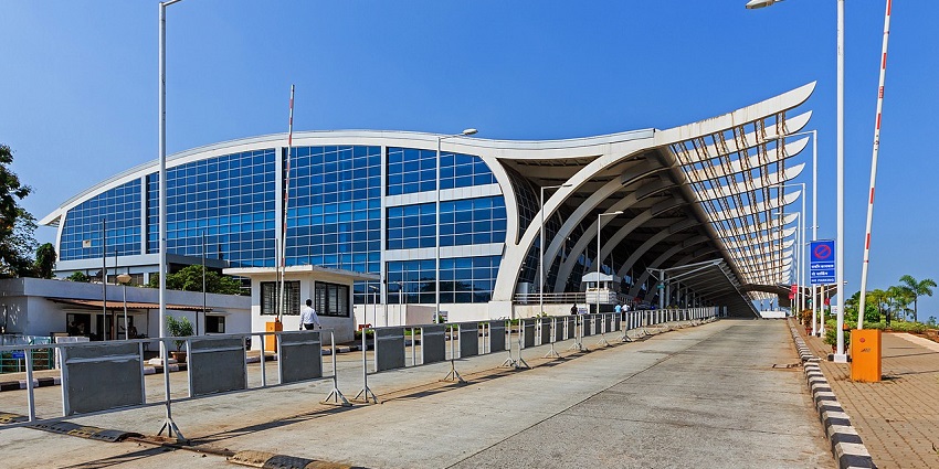 Dabolim Airport, the nearest airport to reach Shantadurga Kunkalikarin Temple in Goa.