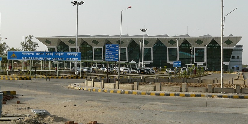 The terminal building of the Maharana Pratap Airport