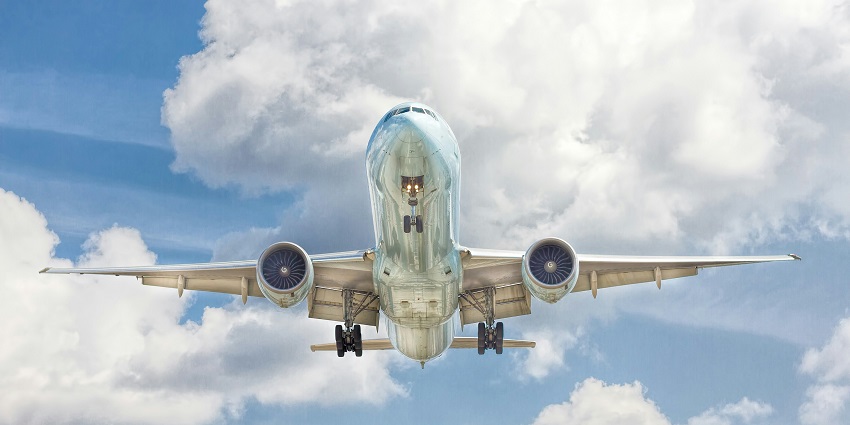 A view of an aeroplane, one of the most convenient and easiest ways to reach Baa Atoll.