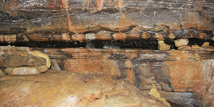 The stunning rock formations inside Gupteshwor Cave, a famous attraction in Nepal