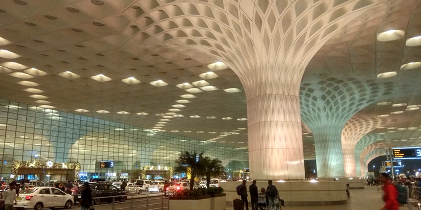 An image of Chhatrapati Shivaji Maharaj International Airport in Mumbai.