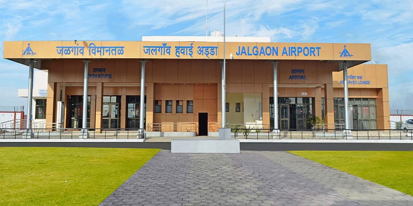An image of Jalgaon (JLG) Airport, a key transport hub for reaching the water park.