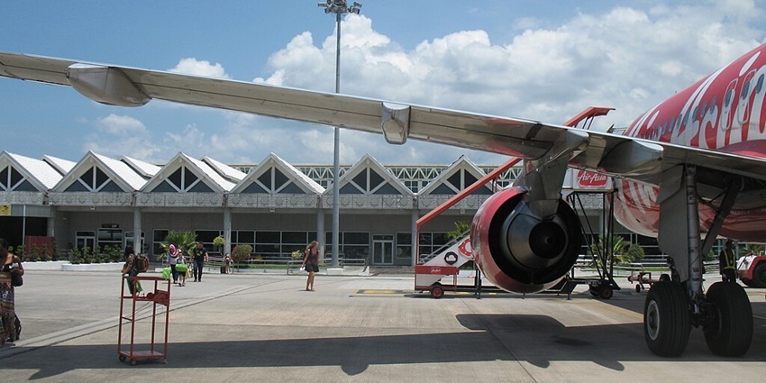 A view of the airport to reach the 3D Art Museum in Langkawi
