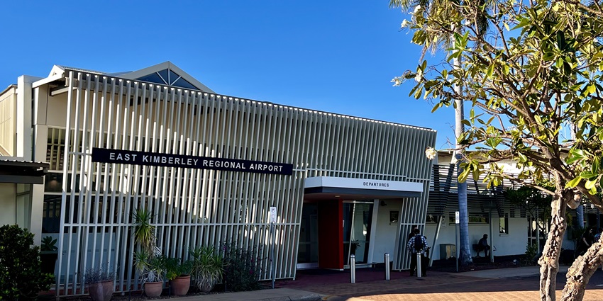 Image of the East Kimberley Regional Airport, making the waterfalls easily accessible