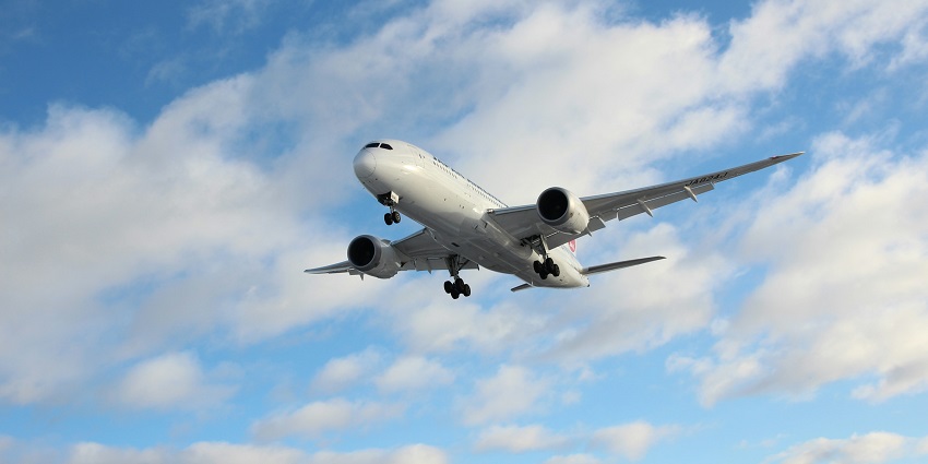 A view of an aeroplane, one of the most convenient and easiest ways to reach Erode.
