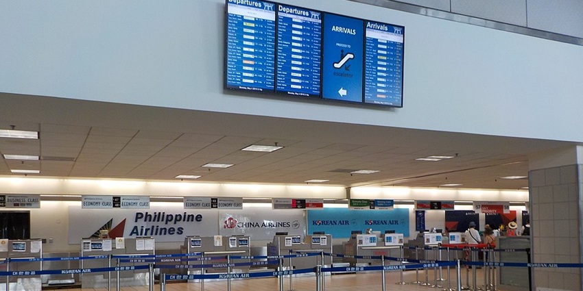 View inside the Antoniao B Won Pat international airport, that makea Guam easily accessible by air