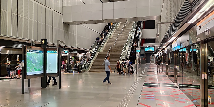 View of the Kent Ridge metro station, making the museum easily accessible