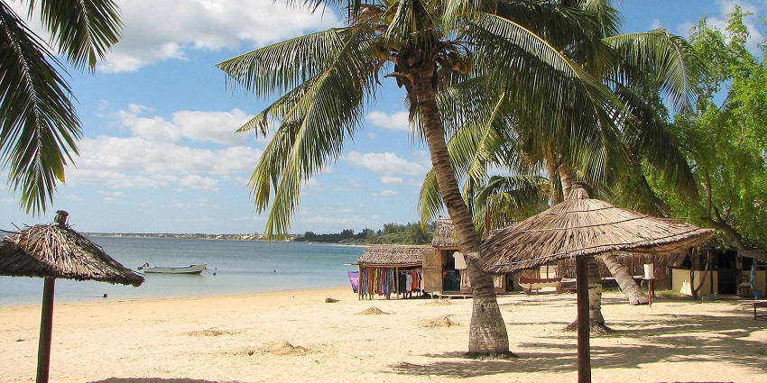 Thatched-roof huts on Ifaty Beach, offer a peaceful retreat by one of the best beaches in Africa.