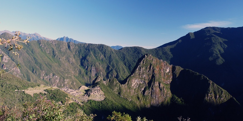 A scenic path on the Inca Trail leading to Machu Picchu, perfect for trekking in July.