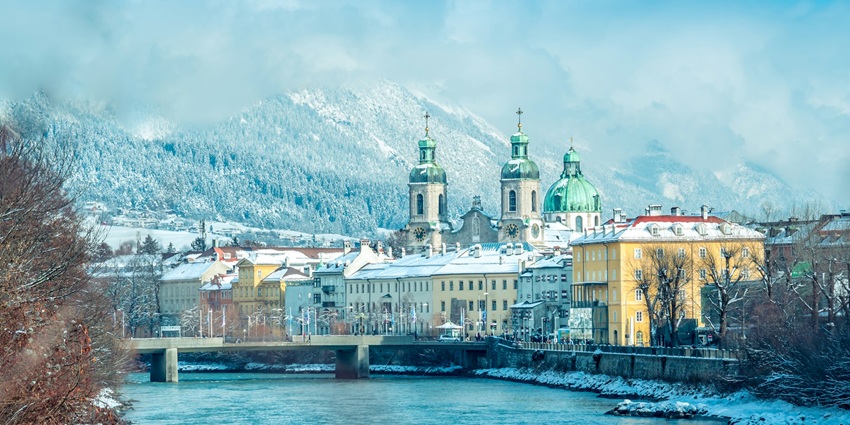 Enjoy Innsbruck’s beautiful alpine setting, winter sports, and historic old town.
