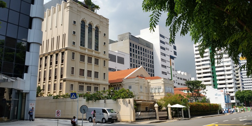 View of the Jacob Ballas Centre in Singapore.
