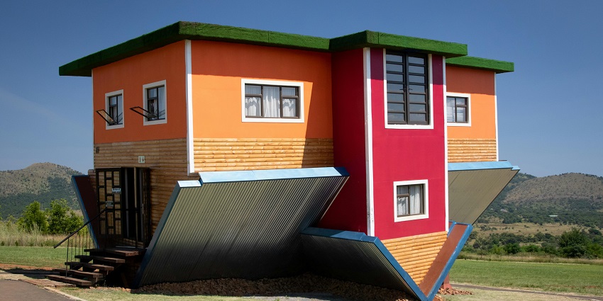 An image of the KL Upside Down House in Kuala Lumpur, one of the popular museums to explore