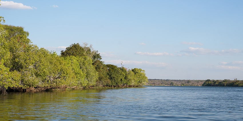 The picture clicked during the sunset from the Pinnon Lodge in Kafue National Park