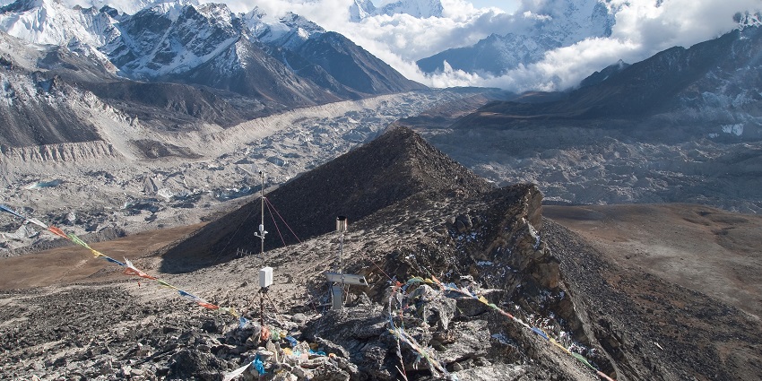 A breathtaking view of Kala Patthar near Gurudongmar Lake located in North Sikkim.