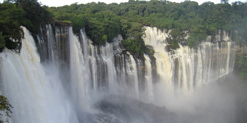 One of the most astonishing places to visit in Angola is the Kalandula Falls