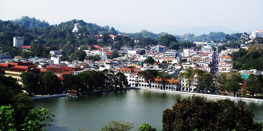 A historic city surrounded by lush hills, famous for the Temple of the Tooth Relic