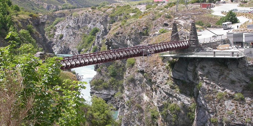 A stunning view of the architecture of the Karwau Bridge that is famous for bungee jumping
