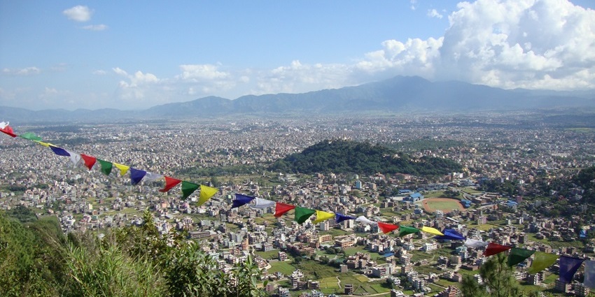 Panoramic view of Kathmandu valley in Nepal, explore the extensive culture of the city