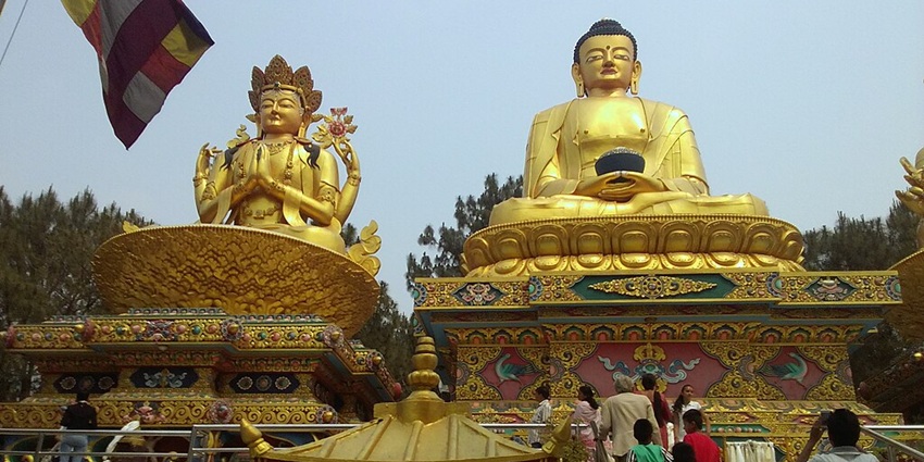 The historic Swayambhunath Stupa in Nepal, ideal for those seeking places to visit in September in Asia