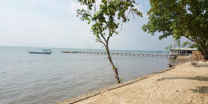 A beautiful seaside view of Kep, a perfect Cambodia tourist place for a honeymoon.
