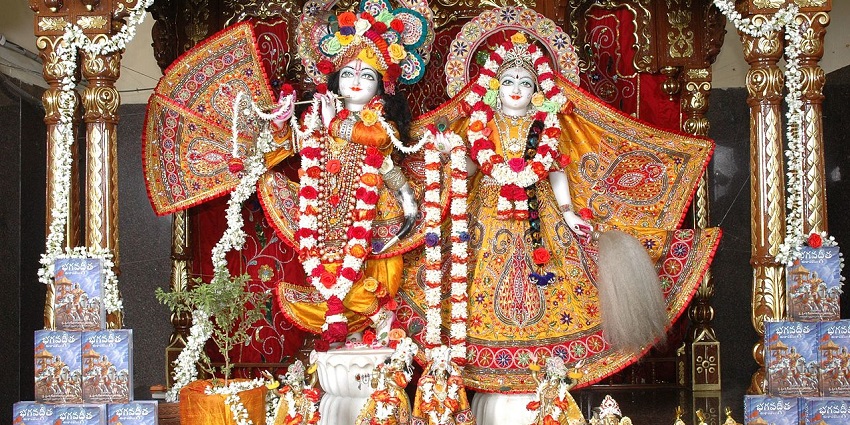 Devotees celebrating Krishna Janmashtami, one of the vibrant festivals in rainy season