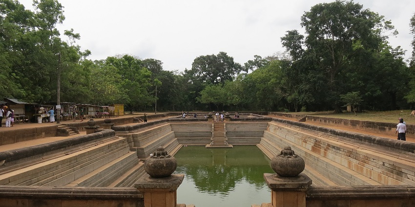 Image of Kuttam Pokuna - The Emerald Hill near Jaya Sri Maha Bodhi