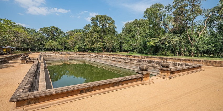 Visit the Kuttam Pokuna in Anuradhapura refers to the twin ponds, a set of bathing tanks.