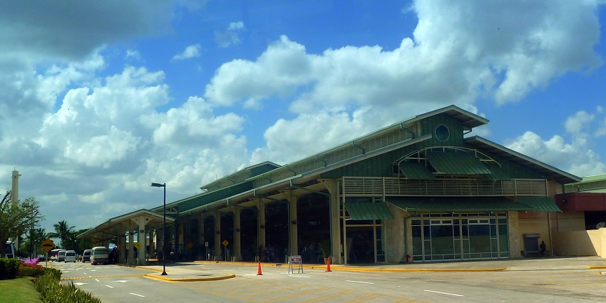 Long terminal of La Romana International Airport, one of the airports in Dominican Republic.