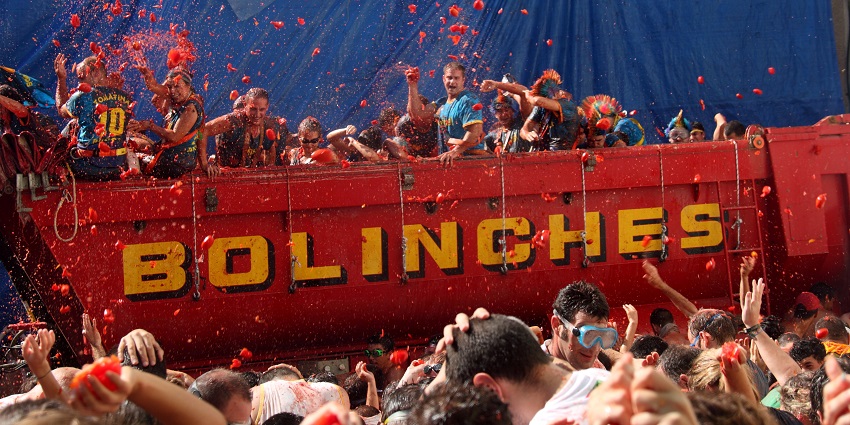 La Tomatina is among the most popular festivals in Europe which you can visit for fun