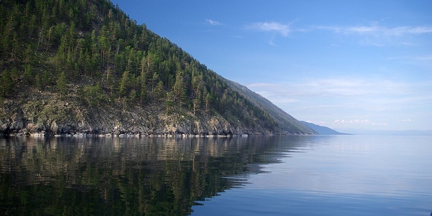 The world's deepest freshwater lake is Back Lake's amazing frozen landscape.