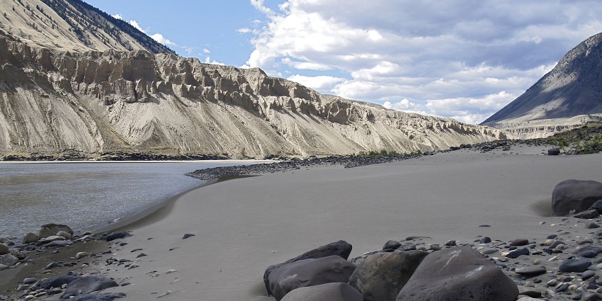 Lake Vanda, one of the saltiest lakes in the world, with icy shorelines in Antarctica