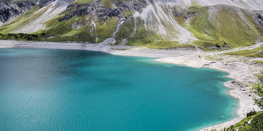 View of Lhagba Pool, one of the highest lakes in the world, near Mount Everest