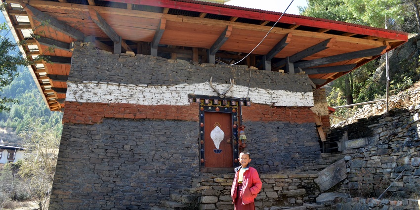 An image showing Lhakhang Nagpo, a popular destination near Haa Valley, in Bhutan.