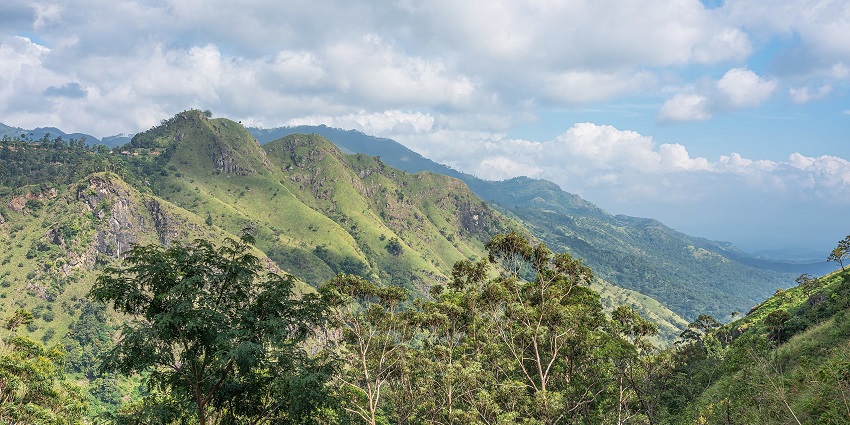 Little Adam's Peak is a popular hiking spot near Ravana Falls