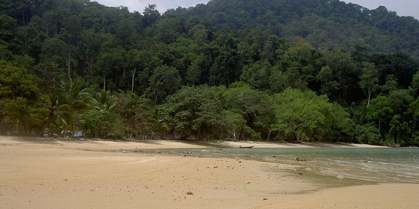 Scenic view of Monkey beach, offers serene and praise worthy views during day time