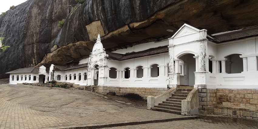 The Dambulla Cave Temple and the Golden Temple of Dambulla are in central Sri Lanka