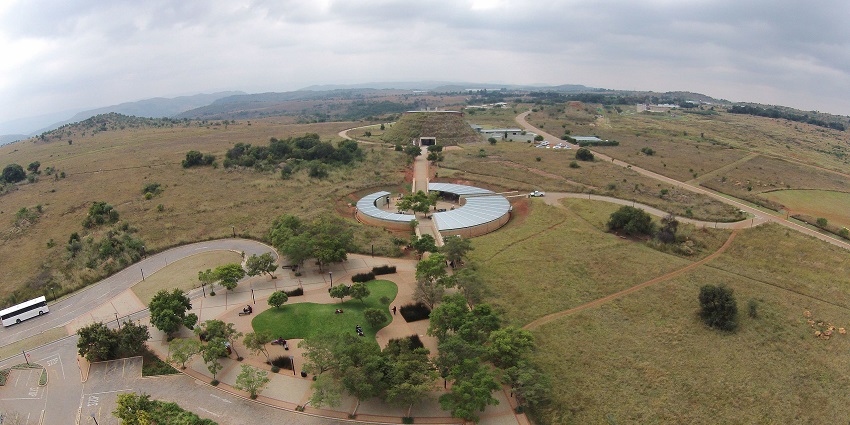 Image of the Maropeng Visitor Centre at the Cradle of Humankind in Gauteng, South Africa.
